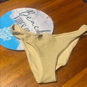 Aerie Gold Bikini Bottom